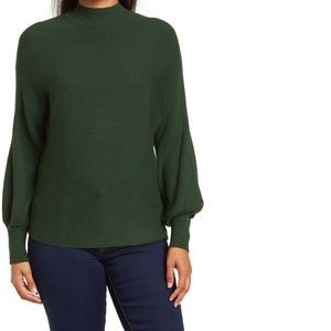T Tahari Mock Neck Dolman Sleeve Sweater